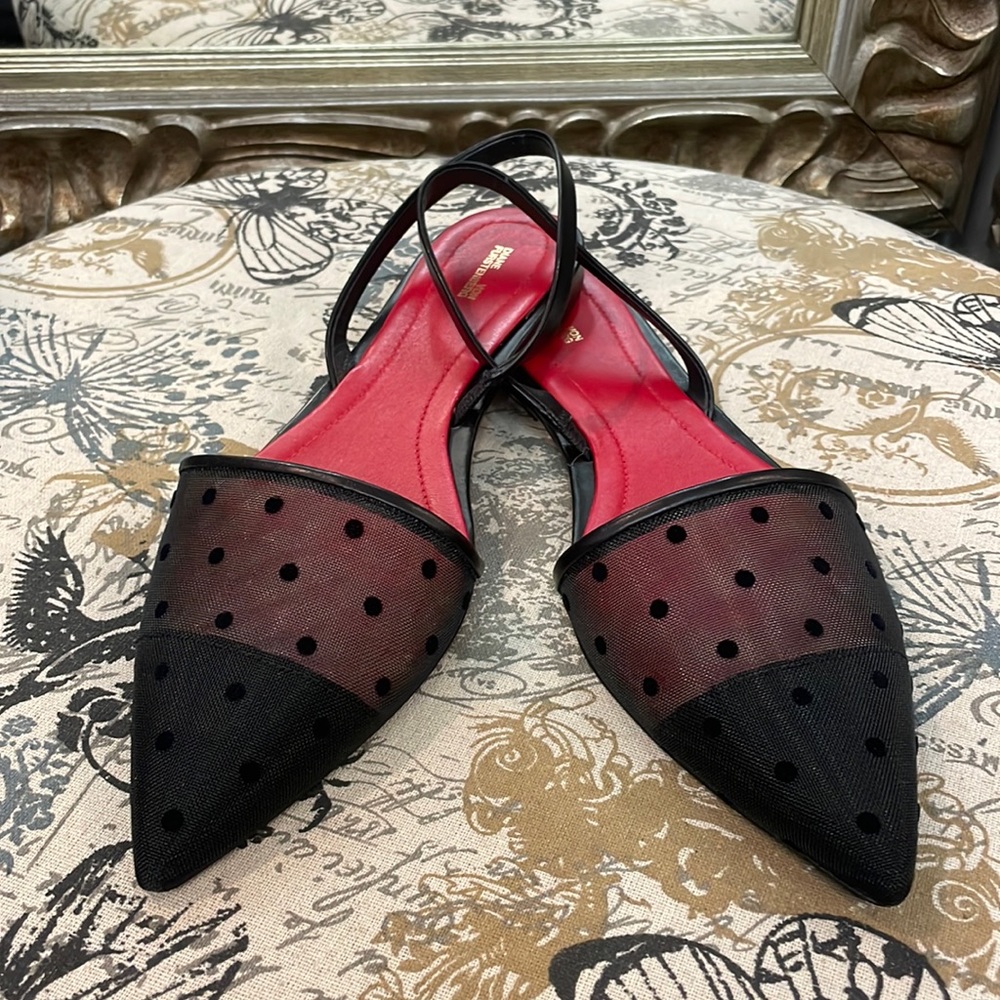 DVF Mesh Slingback Sandals
